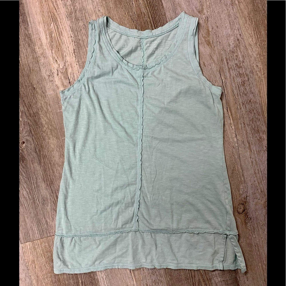 New Directions Raw Edge Hem Tank